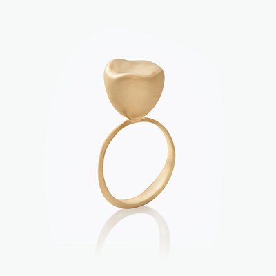 BABY MALAK FLOURISH CAVIAR SMALL ROUND RING